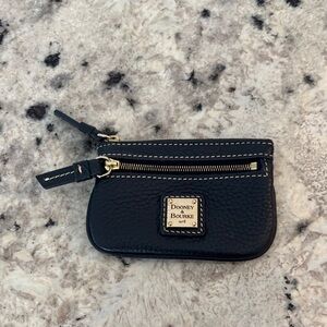 Dooney & Bourke Black Leather Zip Pouch